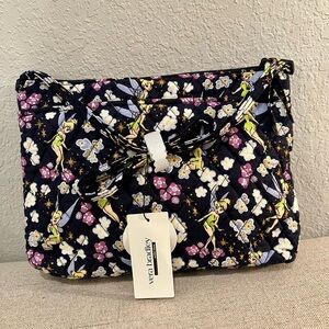 Vera Bradley Black Tinkerbell Floral Crossbody Bag